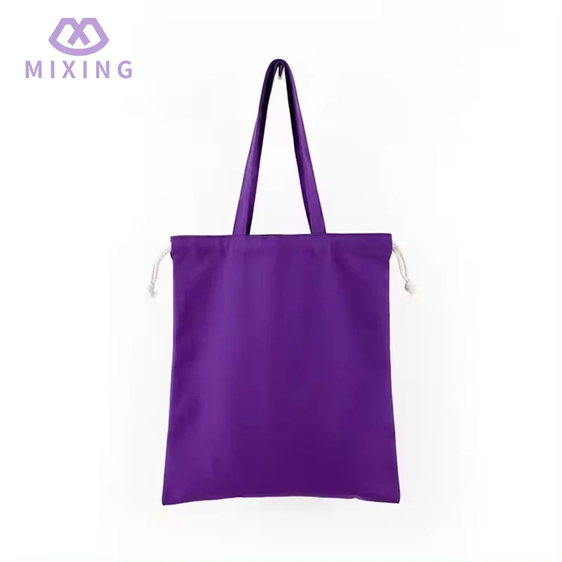 Axelväska med dragsko i canvas