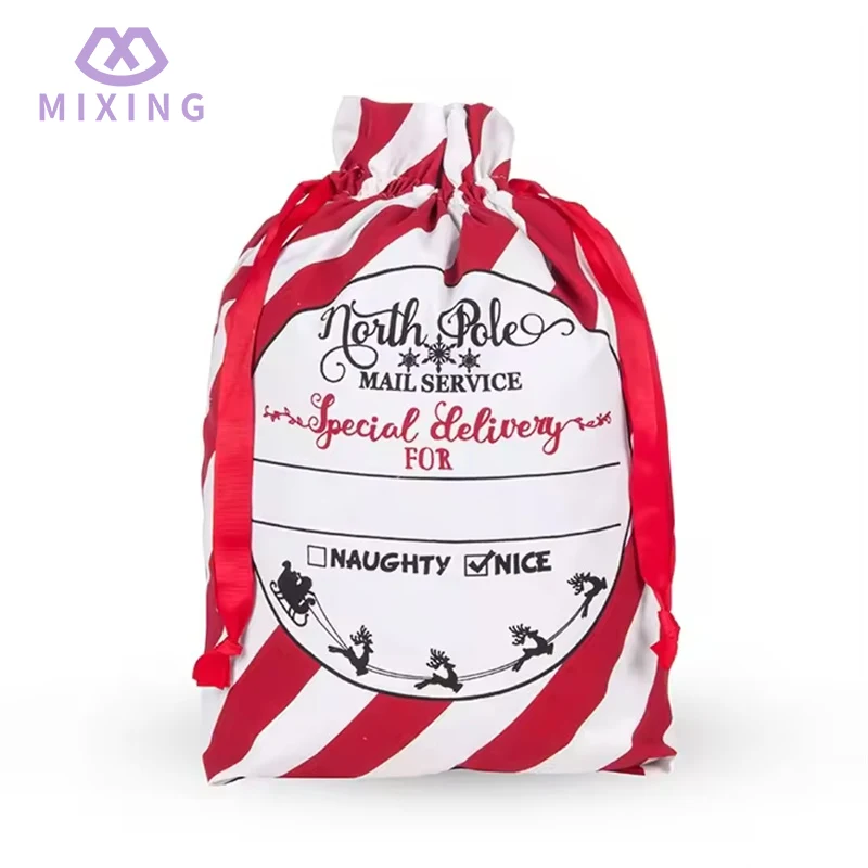 Jultomtesäck i bomull