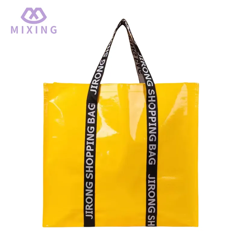 Stor PP vävd shoppingväska för kvinnor